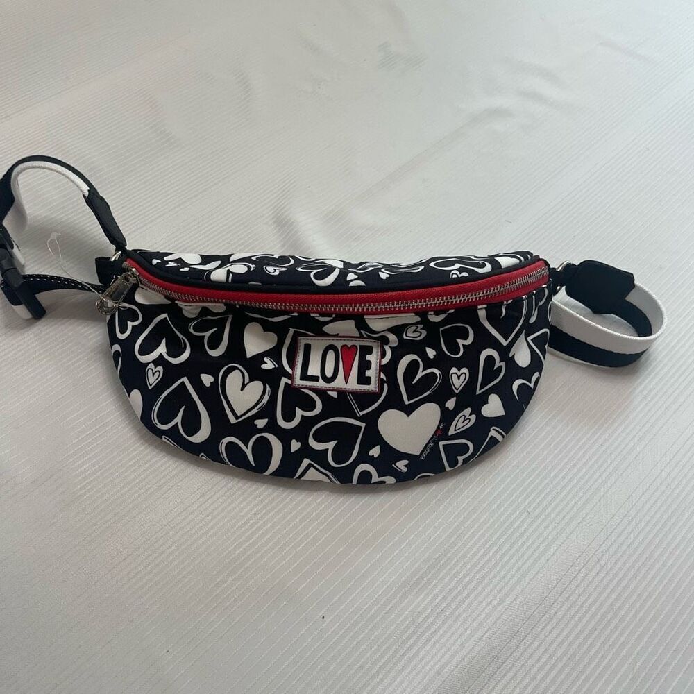 Brighton Belt Bag Endless Love Hearts Nylon Fanny Pack Limited Edition New